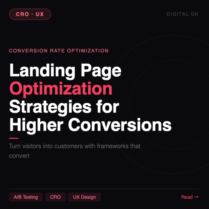Landing Page Optimization